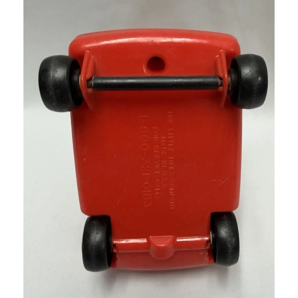 Vintage Little tikes Dollhouse Cozy Coupe Car Red Yellow